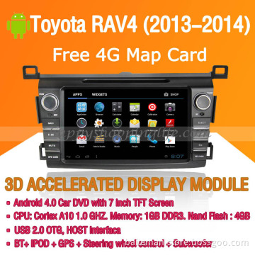 Android Car DVD Player GPS Navigation Wifi 3G for Toyota RAV4 2013 2014 Bluetooth Touch Screen